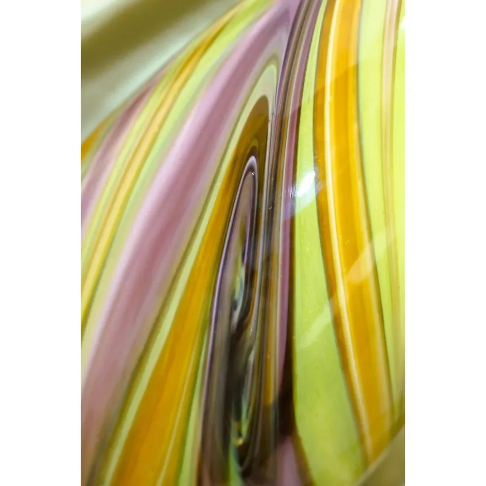 EUC With Tags! ~ HD Designs Oblong Borneo Glass Swirl Vase 12
